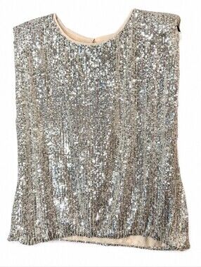 Sequin Sleeveless Top
